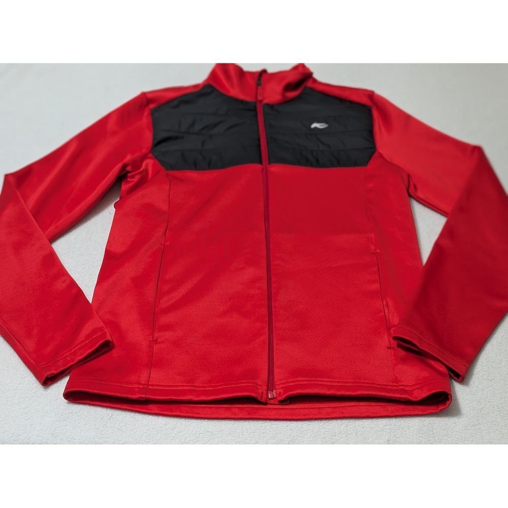 KJUS Andri Midlayer Jacket Quilted Performance Full Zip Youth Boys 164 Sz 14 Red